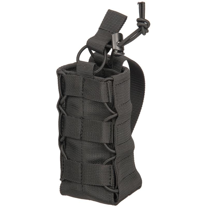 Lancer Tactical Radio/Canteen Retention Pouch (Nylon) - BLACK