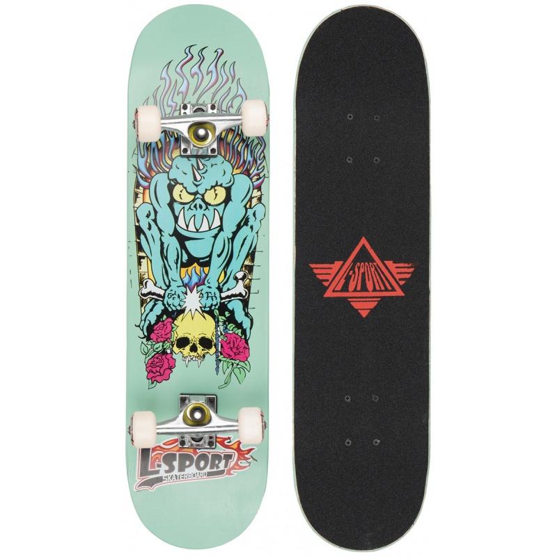 L-Sport Green Goblin N' Roses Complete Skateboard (8.0 x 31)