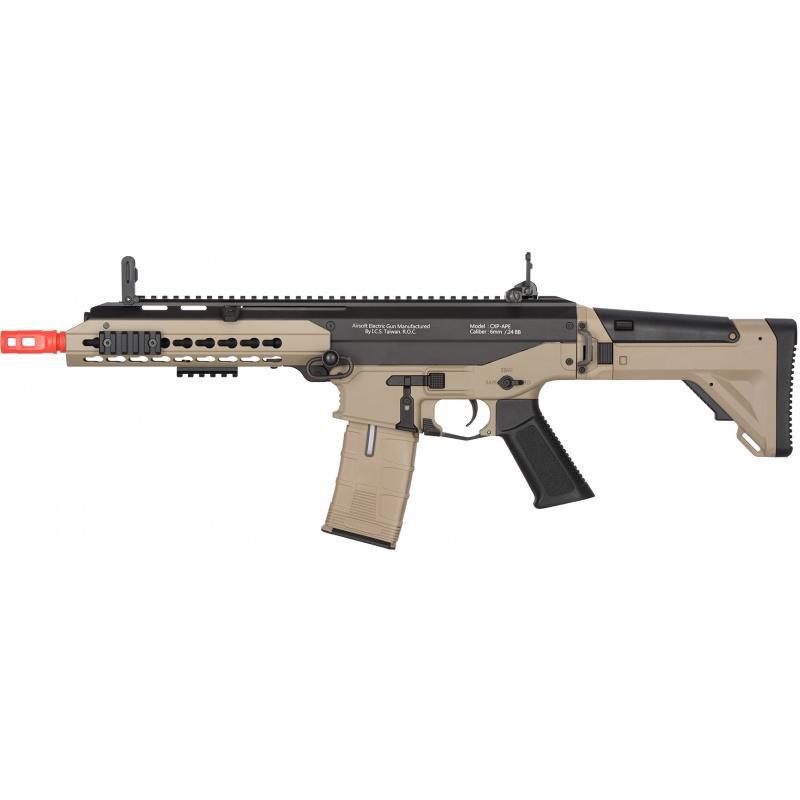 Everest ICS CXP APE Two-Tone Blowback Airsoft AEG Rifle - BLACK/TAN - $406.55 at Everest