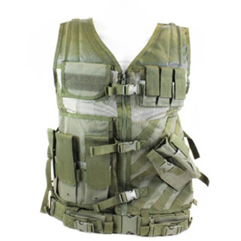 Everest NcStar Airsoft 2XL - 3XL Cross Draw Tactical Vest w/ Holster - OD - $55.63 at Everest