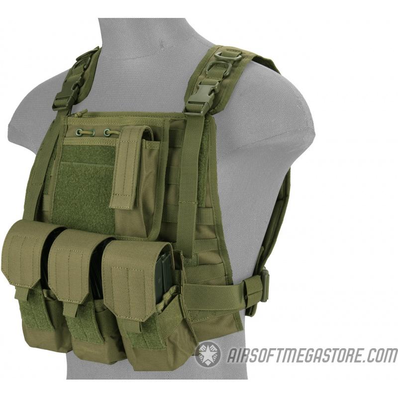 Everest Lancer Tactical Nylon MOLLE Plate Carrier Vest - OD - $44.94 at Everest