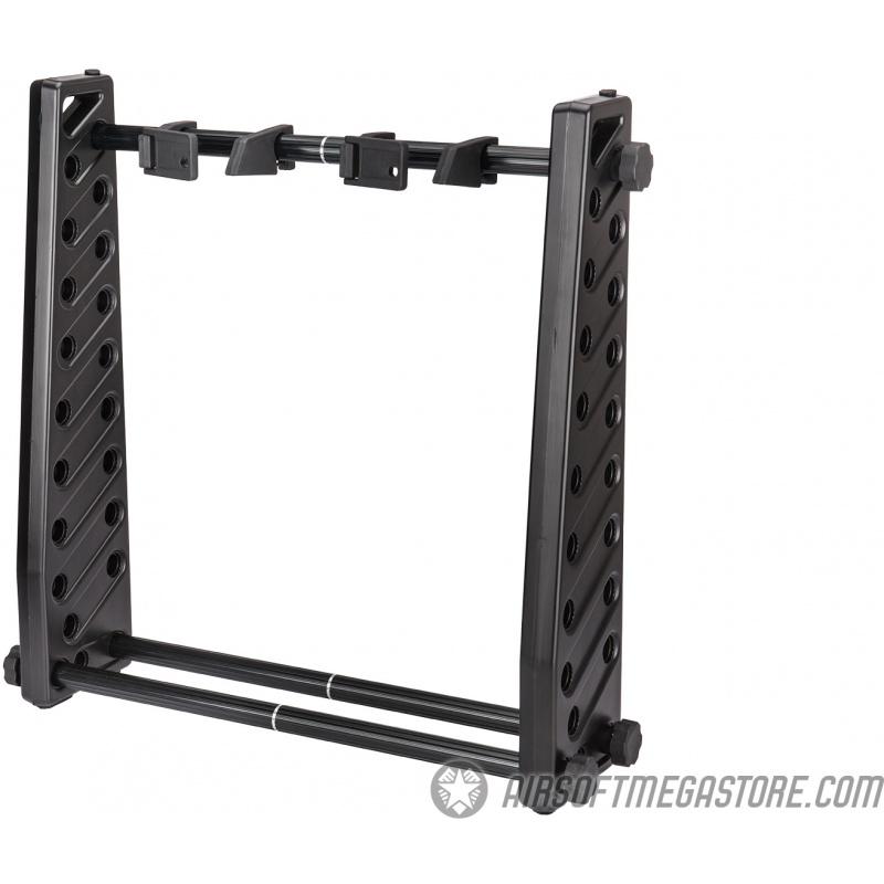 Everest Lancer Tactical 5-Stack 20 Portable Airsoft Gun Rack - BLACK - $37.45 at Everest