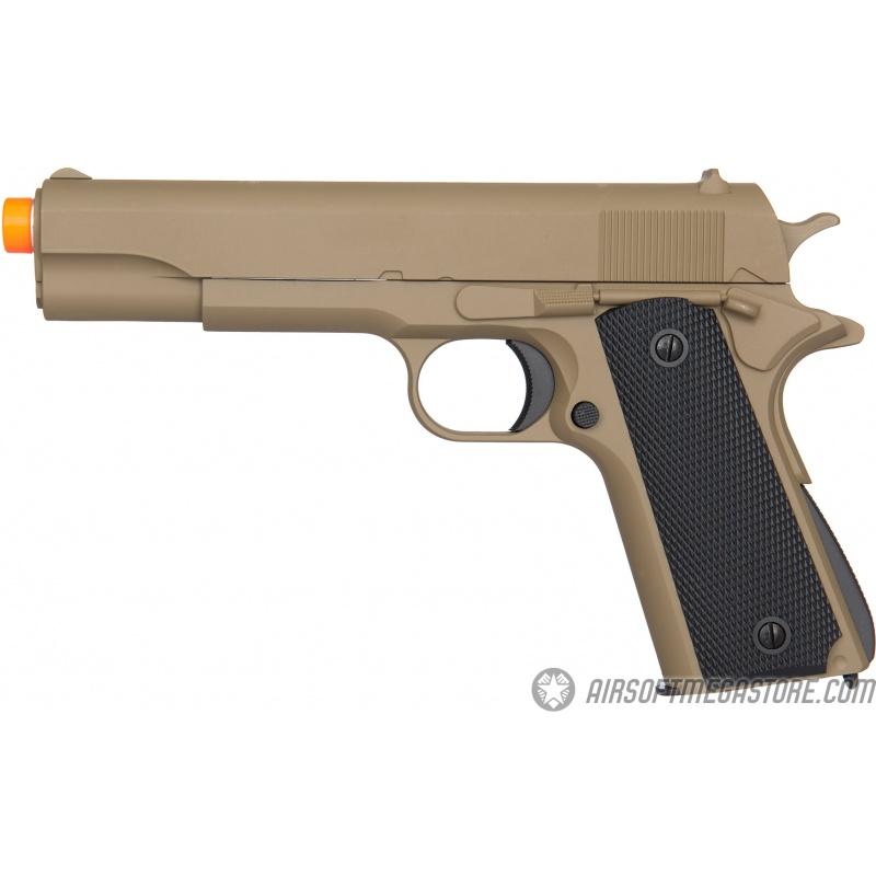 Everest Golden Eagle M1911 Airsoft Spring Pistol w/ Metal Slide - TAN - $10.69 at Everest