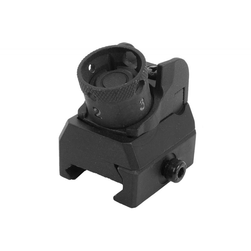 JG Full Metal 614 Airsoft Adjustable Rear Rotary Sight