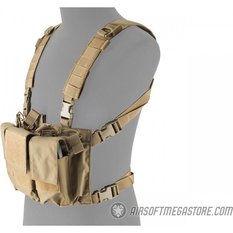Lancer Tactical Adaptive Multi-Purpose Slim Chest Rig - TAN