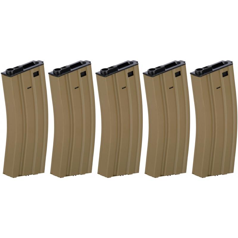 Everest Lancer Tactical 300rd High Capacity Metal AEG Gen 2 [5X Pack] - TAN - $64.15 at Everest