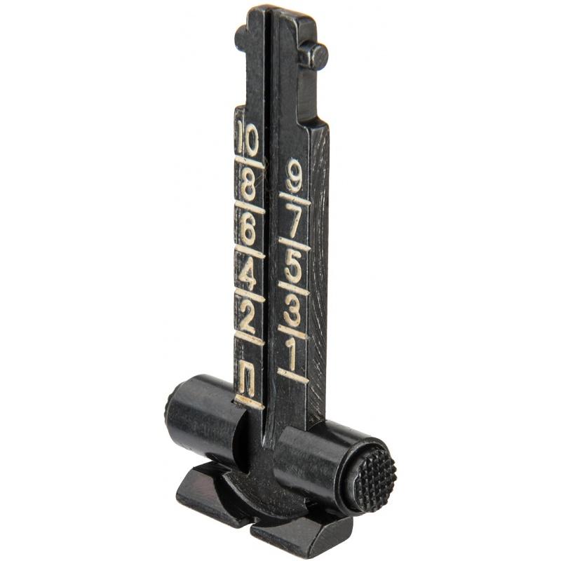 E&L Airsoft AK Series Rear Iron Sight Set - BLACK