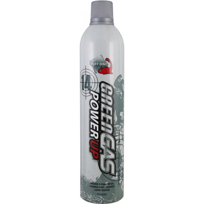 Puff Dino 560ml Green Gas Power Up Can (With Oil) 14Kg