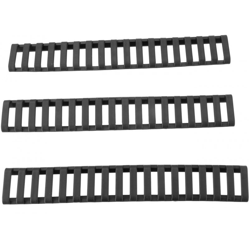 Everest E&L Airsoft Slim 18-Slot Handguard Ladder Rail Cover - Set of 3 / BLACK - $5.88 at Everest