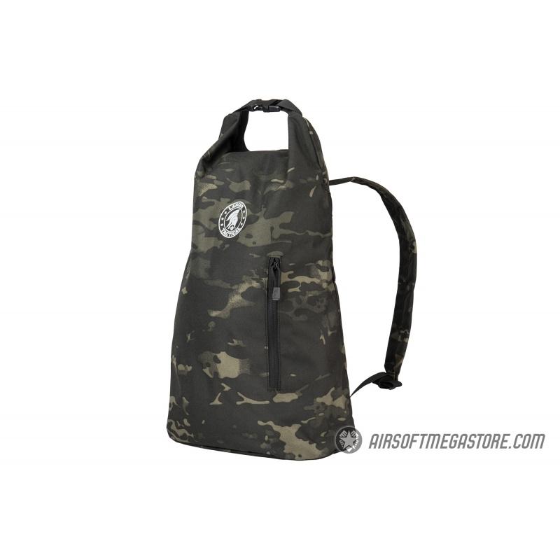Lancer Tactical 1000D Nylon Tactical Barrel Backpack - CAMO BLACK