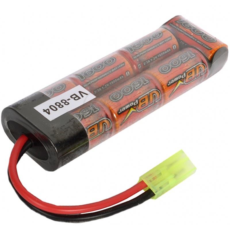 VB-Power 8.4V NiMH Mini Battery for Electric AEG - 1600 mAh