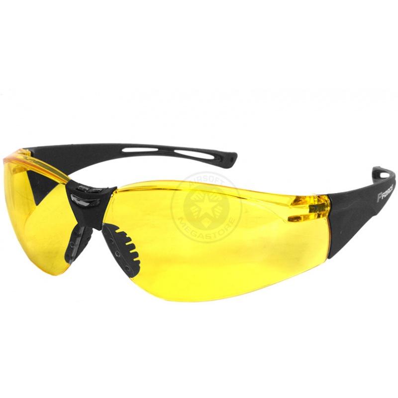 P-force Polycarbonate Protective Shooting Glasses - YELLOW LENS