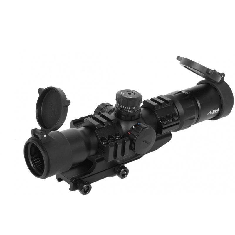 Everest AIM Sports Airsoft 1.5-4 X 30 Dual Illuminated Scope w/ External Rails - $92.01 at Everest