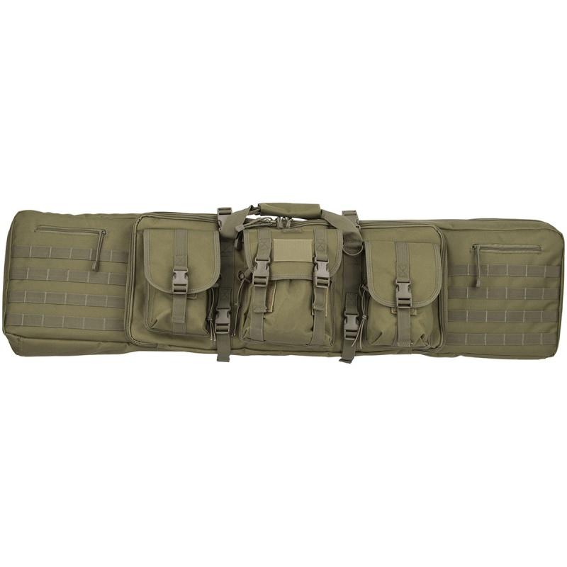 Lancer Tactical 48 Double Gun Bag 600D PVC MOLLE Belt Rifle Bag - OD GREEN