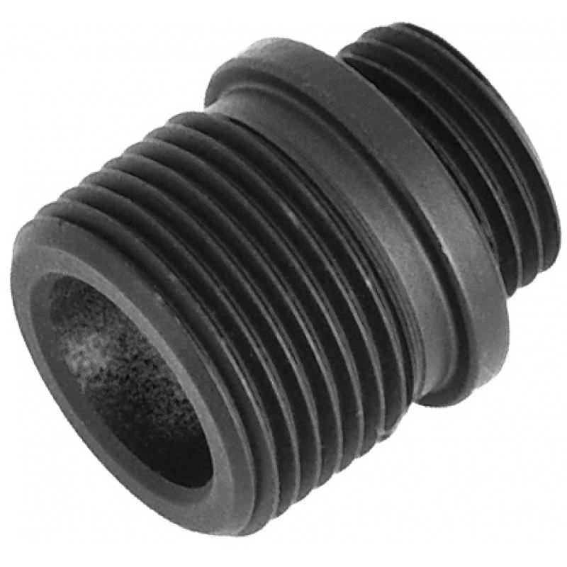 WE Tech 14mm CCW Threaded Adapter for GBB Pistols - BLACK