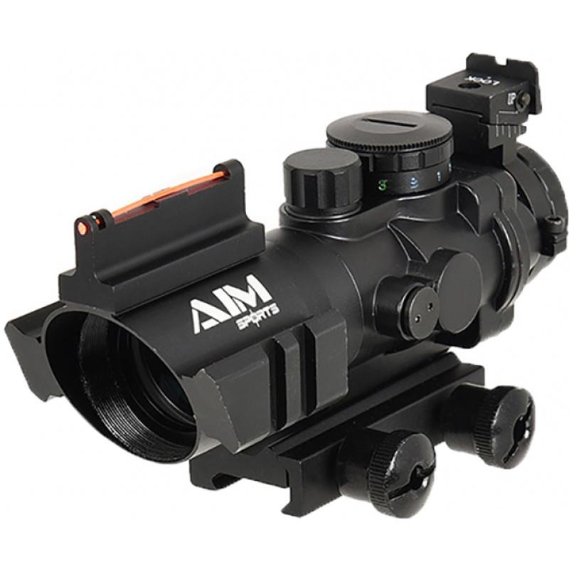 Everest AIM Sports 4x32 Fiber Optic Red/Green Dot w/ Fiber Optic Sighting - BLACK - $112.30 at Everest