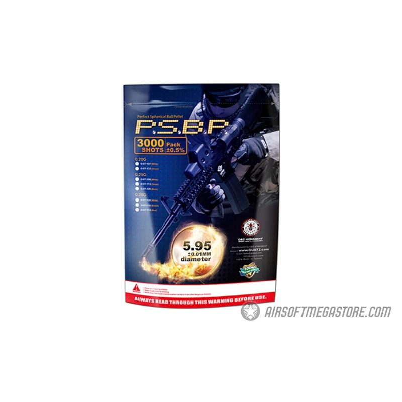 G&G 0.25g G&G Armament P.S.B.P. Perfect 0.25mm Airsoft BBs - 3000rd Bag