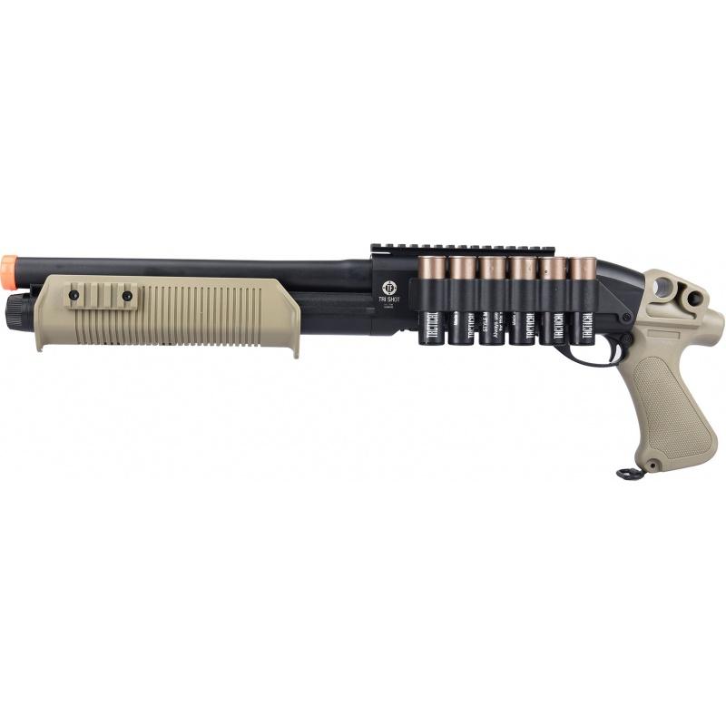 Everest Umarex Tactical Force Tri-Shot Pump Action Airsoft Shotgun - TAN - $106.95 at Everest