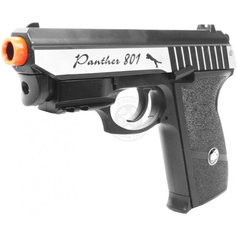 Everest WG Compact Panther 801 Airsoft CO2 Blowback Airsoft Pistol - SILVER - $101.65 at Everest