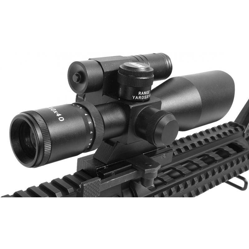 Everest AIM Sports 2.5-10x40 QRM Dual Red & Green Illuminated Scope w/ Laser - $116.58 at Everest