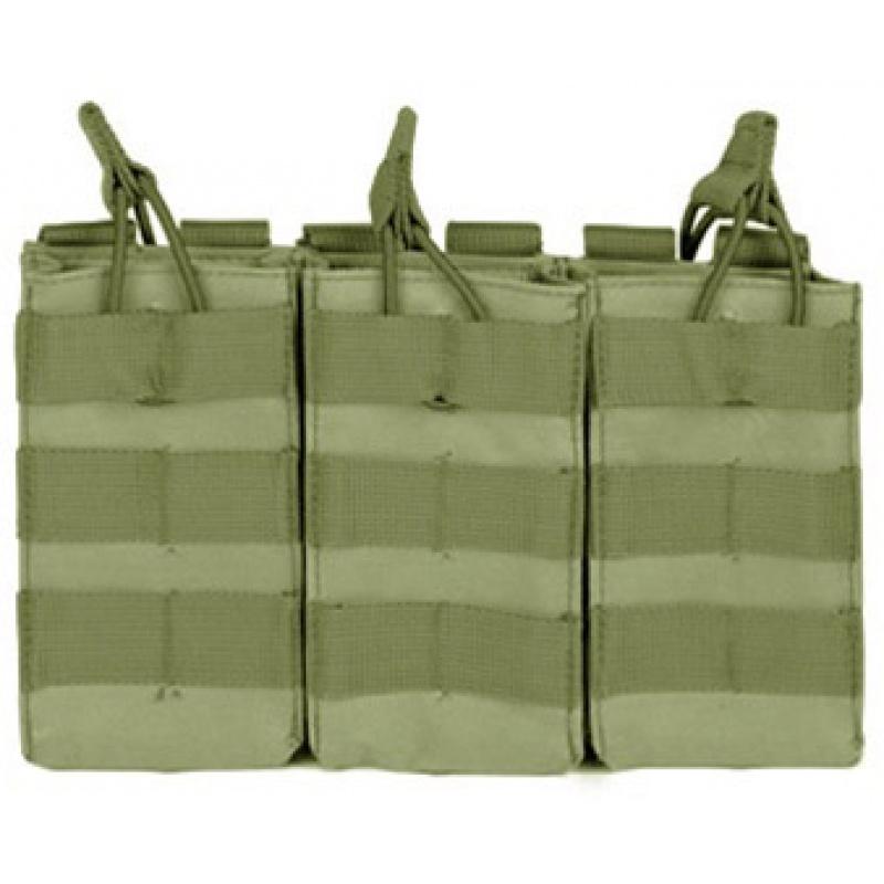 Everest VISM MOLLE Triple M4/M16 Rifle Mag Pouch w/ Retention Straps - OD - $13.90 at Everest