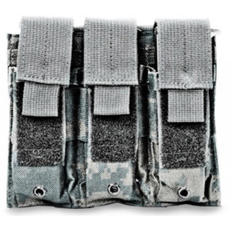 VISM MOLLE Triple Pistol Magazine Pouch - ACU