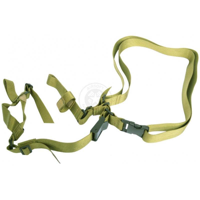 TMC OpSpec 3-Point Adjustable QD Rifle Sling - OD GREEN