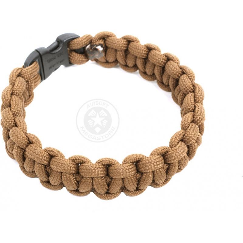 Flyye Industries Mil-Spec Paracord Survival Bracelet - COYOTE BROWN