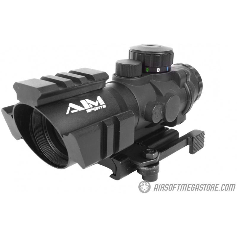 Everest AIM Sports 4x32 Tri-Illuminated Red / Green / Blue Dot QD Rifle Scope - $105.88 at Everest