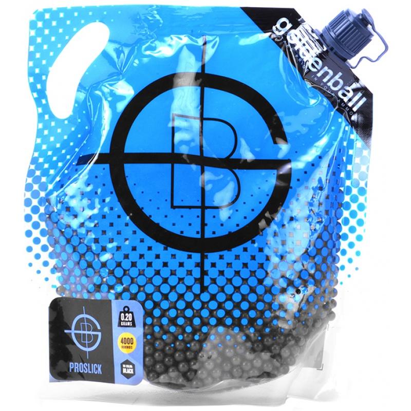 0.20g GoldenBall ProSlick JDM-Spec Airsoft BBs - 4000rd Bag - BLACK