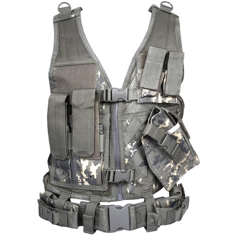 Everest NcStar Youth Cross Draw Tactical Vest w/ Integrated Holster - ACU - $41.72 at Everest