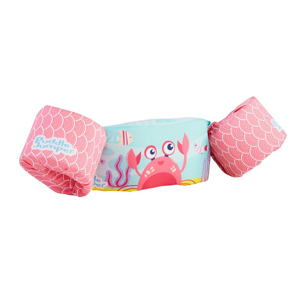 Puddle Jumper Kids Life Jacket - Pink Crab - 30-50lbs