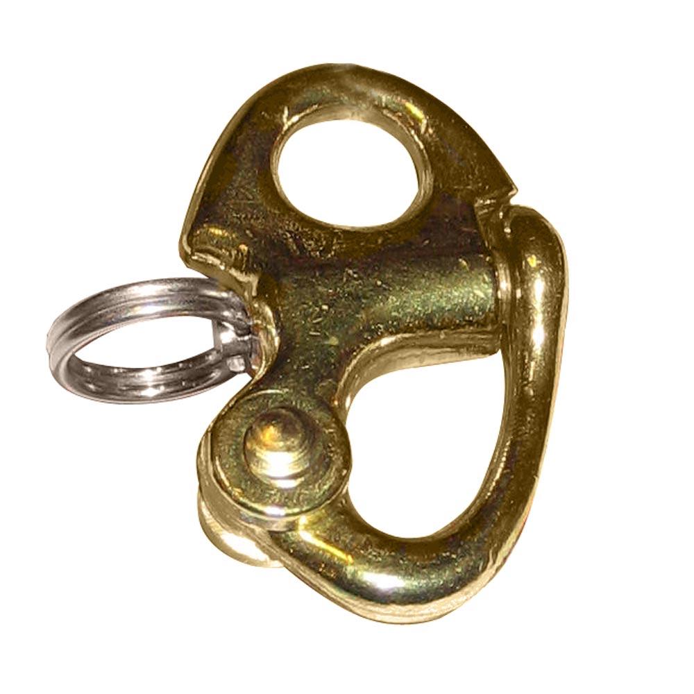 Ronstan Brass Snap Shackle - Fixed Bail - 41.5mm (1-5/8) Length