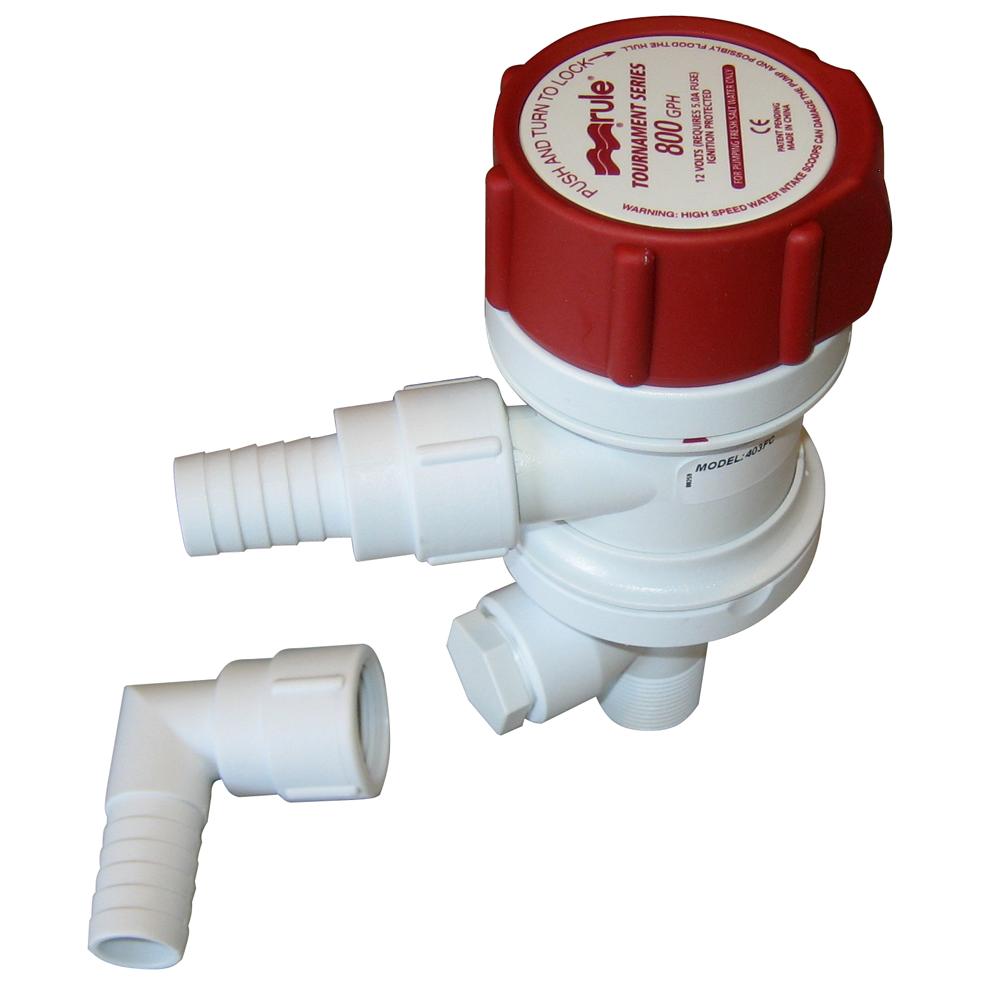 Everest Rule FC Tournament Series 800 GPH Livewell/Aerator w/ Seacock Inlet - $71.68 at Everest