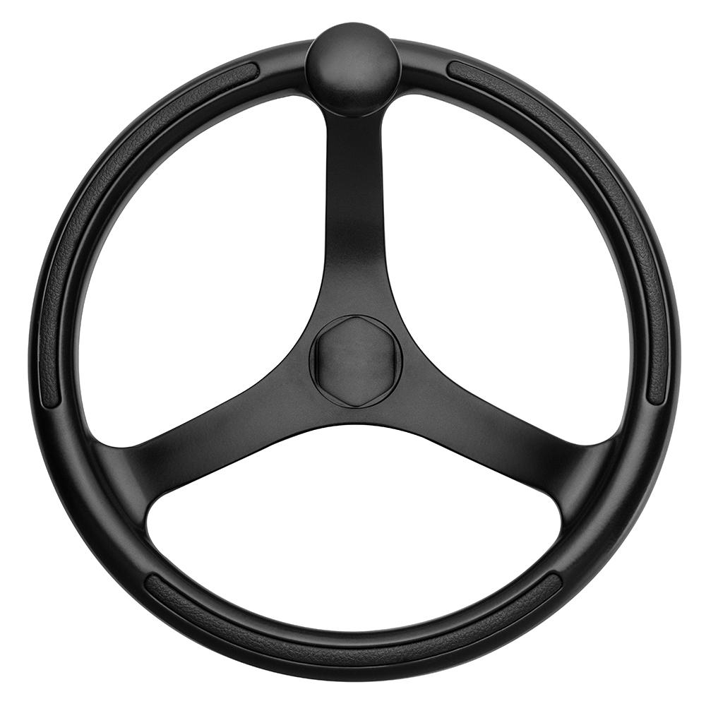 Everest Schmitt & Ongaro Primus Wheel 13.5 Black 3/4 Tapered Shaft w/Knob Finger Grips - Black Powder Coat - $770.29 at Everest
