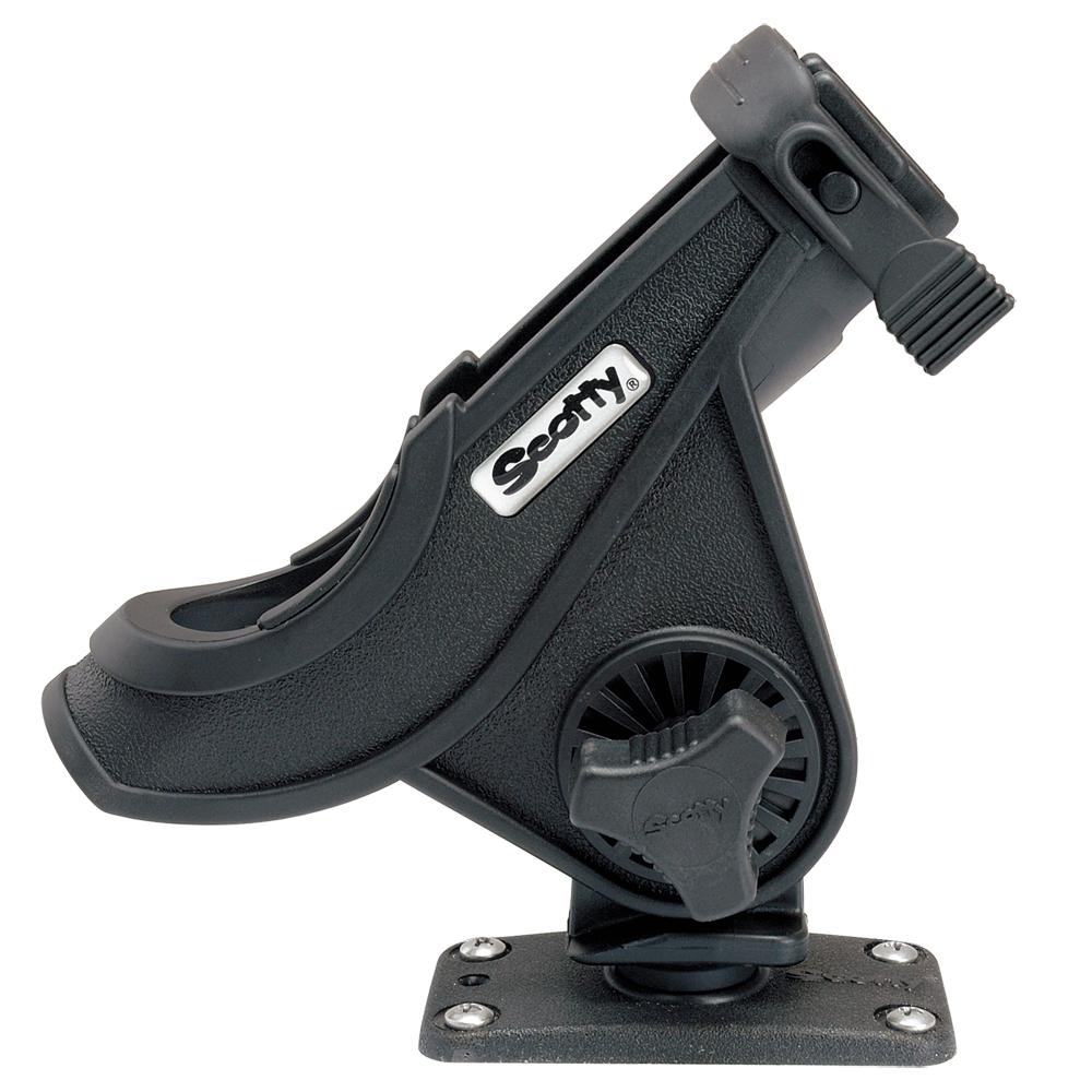 Everest Scotty 281 Bait Caster/Spinning Rod Holder w/244 Flush Deck Mount - Black - $28.34 at Everest