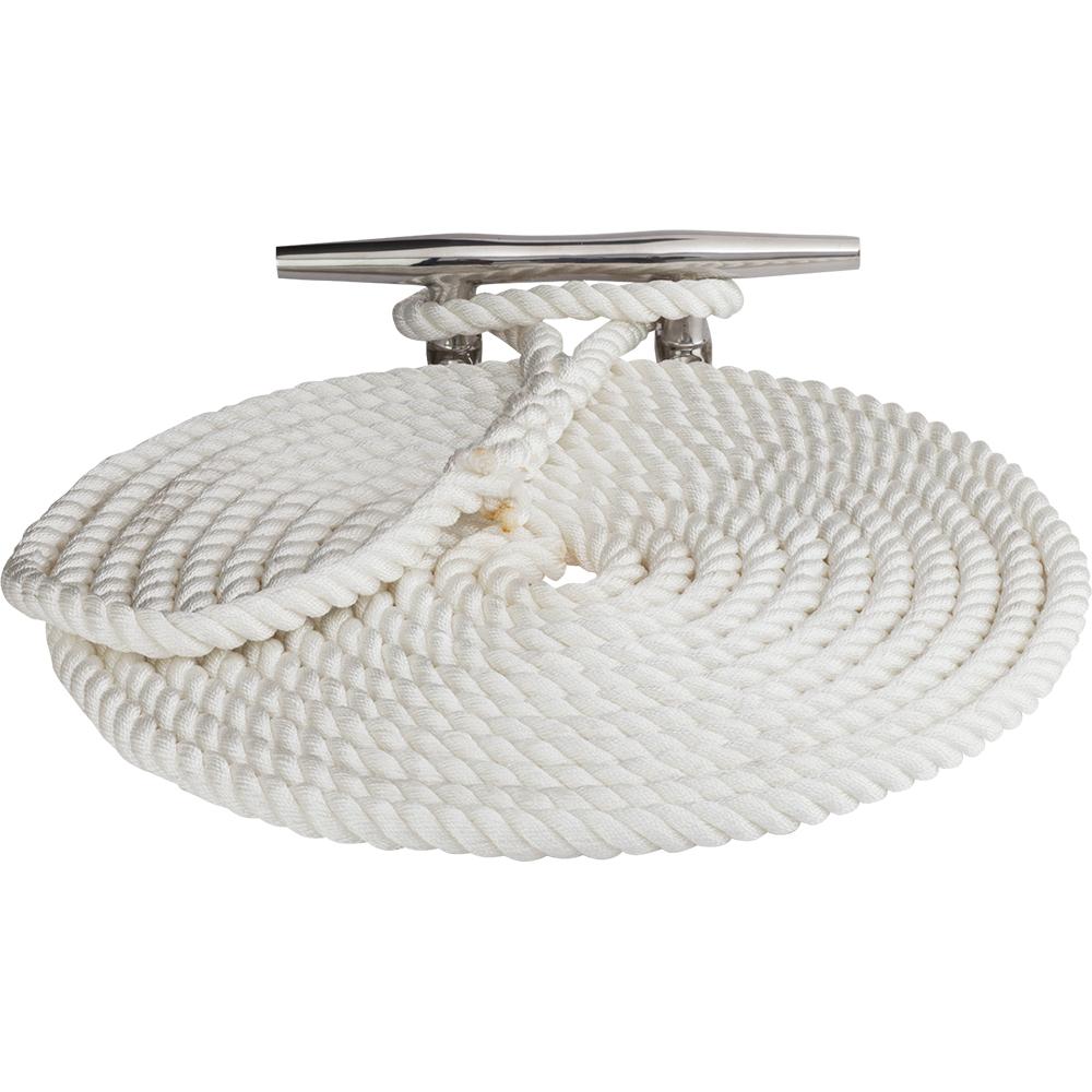 Sea-Dog Twisted Nylon Dock (Lock Line) - 1/2 x 50' - White