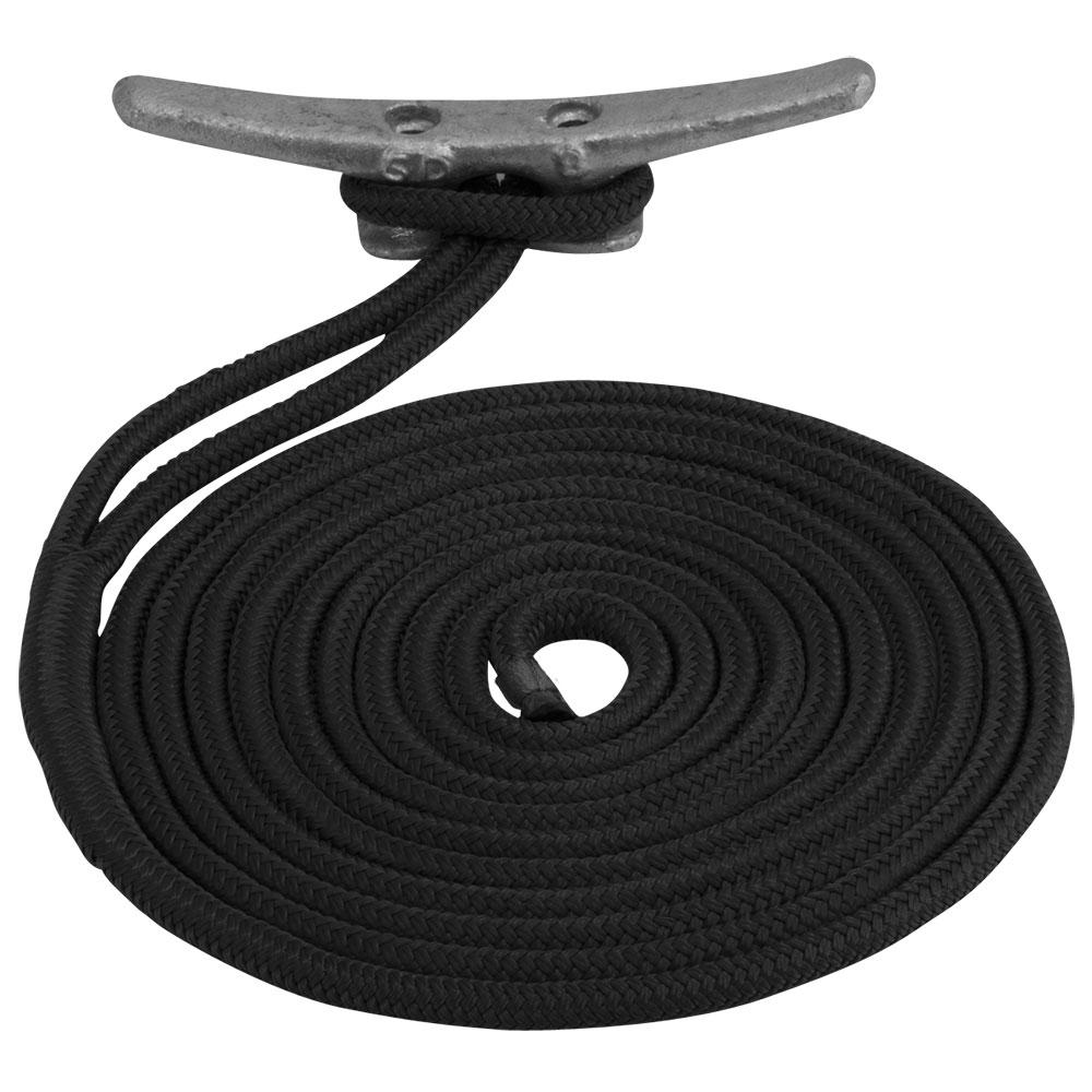 Everest Sea-Dog Double Braided Nylon Dock Line - 5/8 x 35' - Black - $75.96 at Everest