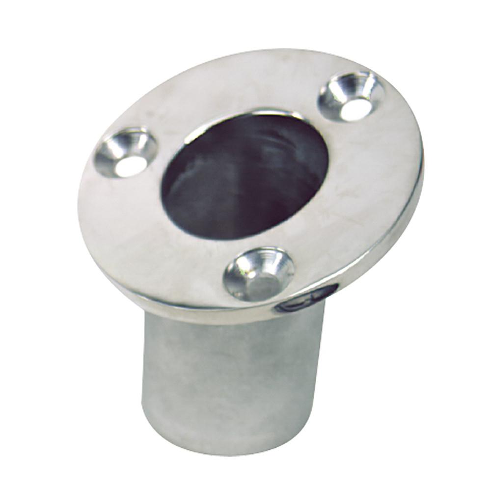 Everest Sea-Dog Flush Mount Flagpole Socket - 25deg - 1-1/4 ID - 316 Stainless Steel - $29.95 at Everest