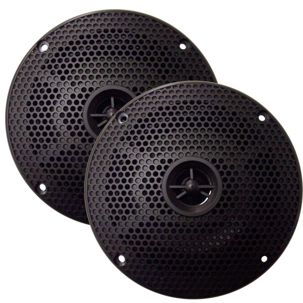 SeaWorthy 6.5 Round 2-Way Speakers - 100W - Black