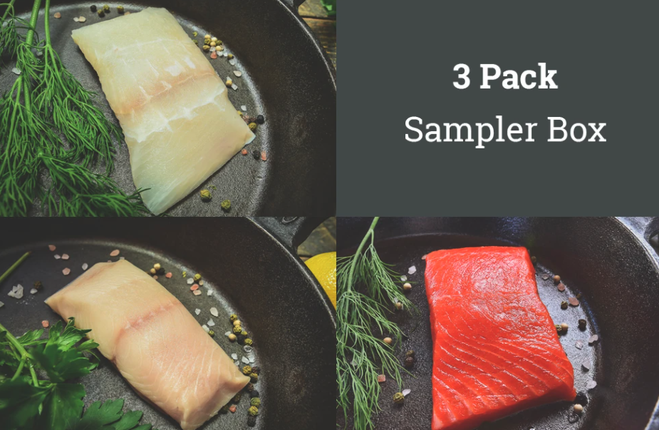 Sena Sea Wild Alaskan Sampler Box (Halibut/Sablefish/Salmon) - $140.00 at Everest