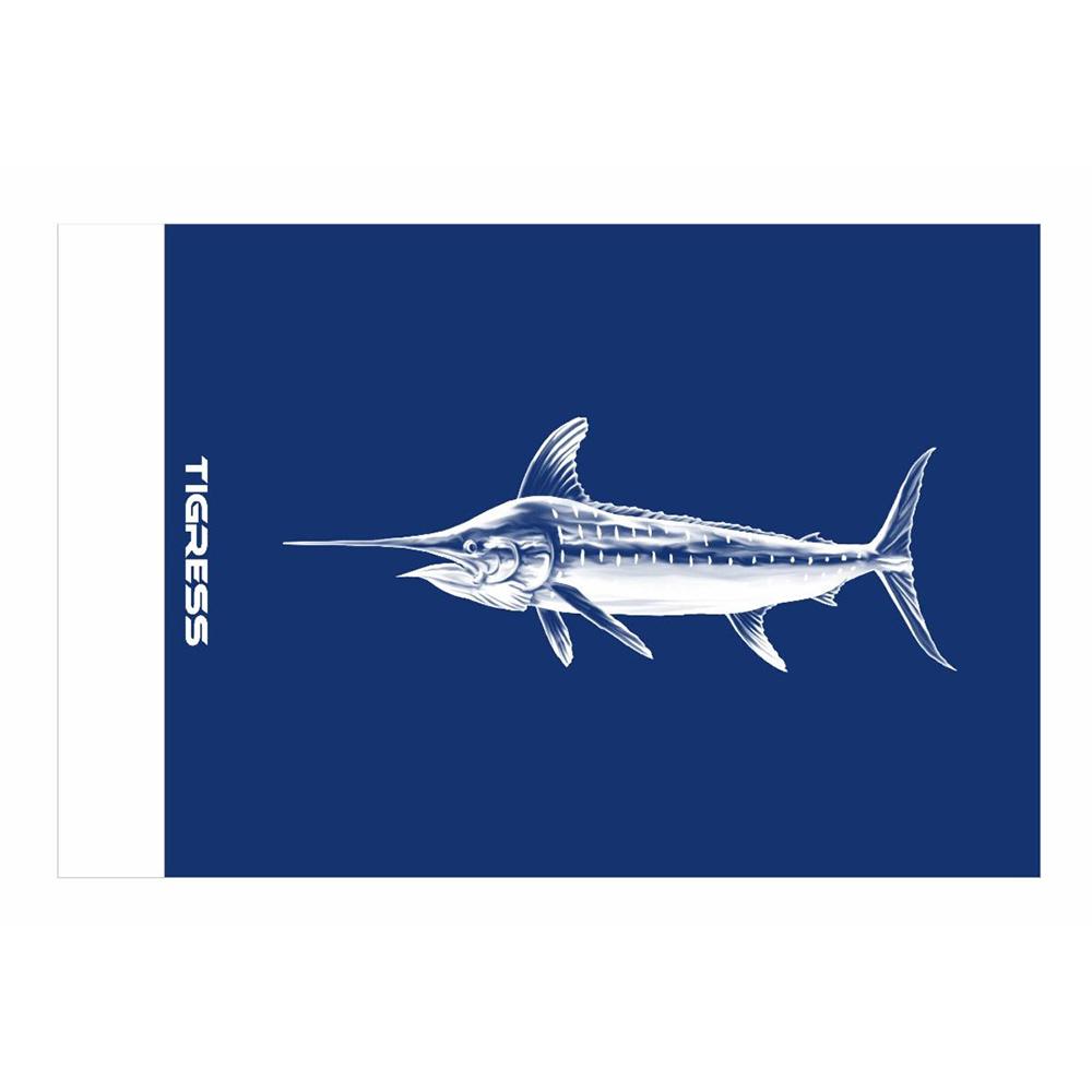 Tigress Blue Marlin Release Flag - 12 x 18