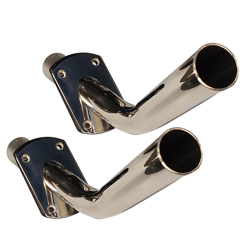 Everest Tigress Gunnel Mount Outrigger Holders - Fabricated 304 S.S. - 1-1/8 I.D.- Pair - $165.80 at Everest