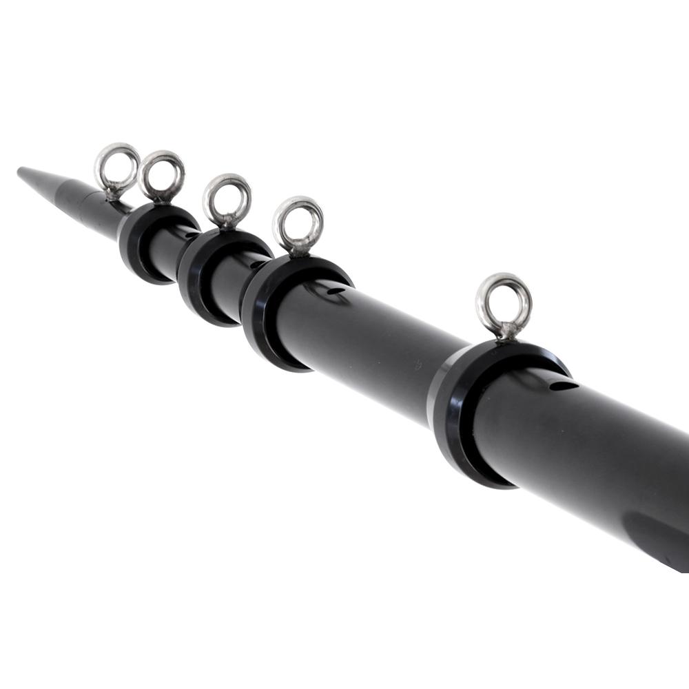 Tigress XD Telescoping Aluminum Outrigger Poles - 15' - 1-1/8 OD Black