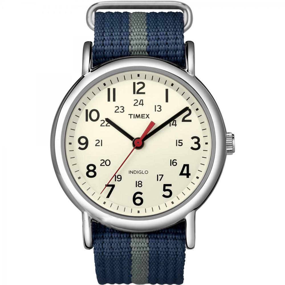 Timex Weekender(R) Slip-Thru Watch - Navy/Grey