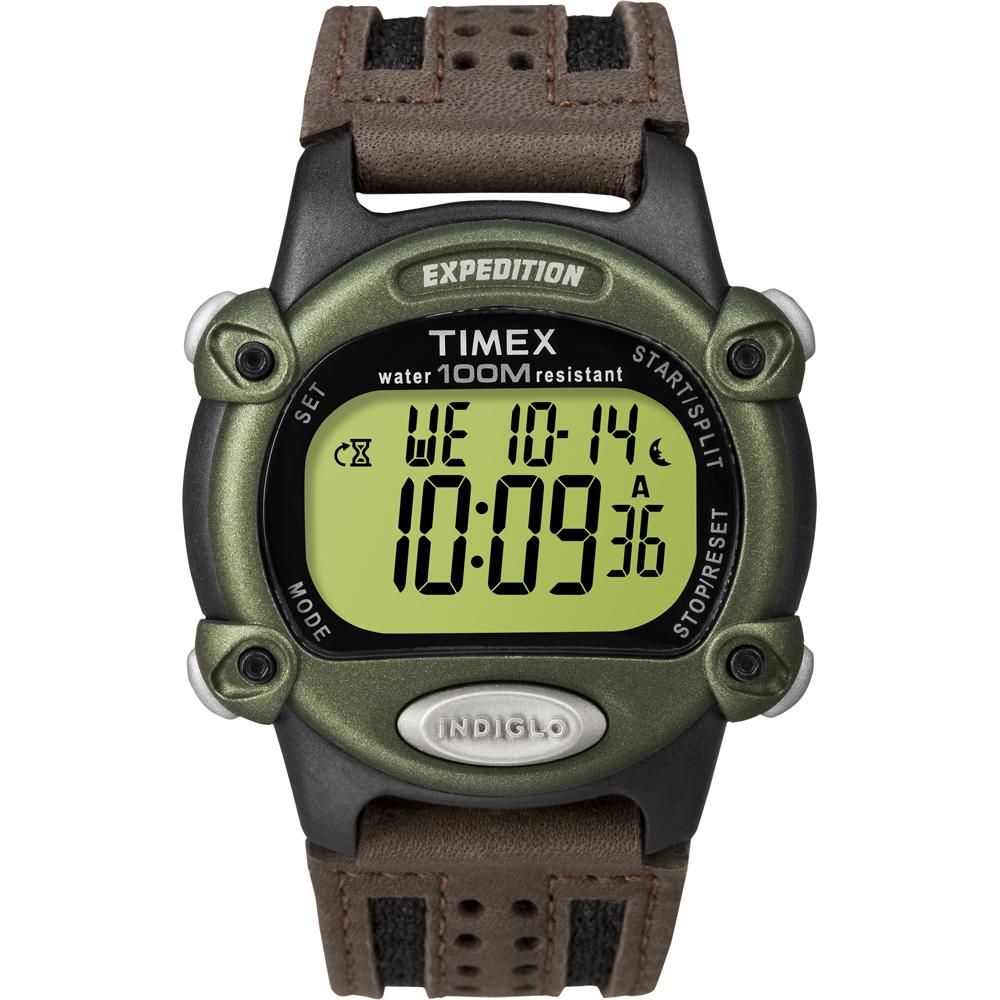 Timex Expedition(R) Men's Chrono Alarm Timer - Green/Black/Brown