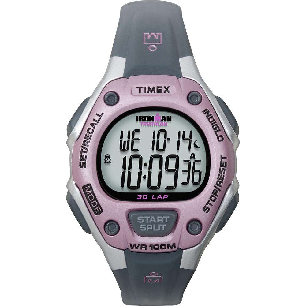Timex IRONMAN(R) 30-Lap Mid-Size Watch - Pink/Grey