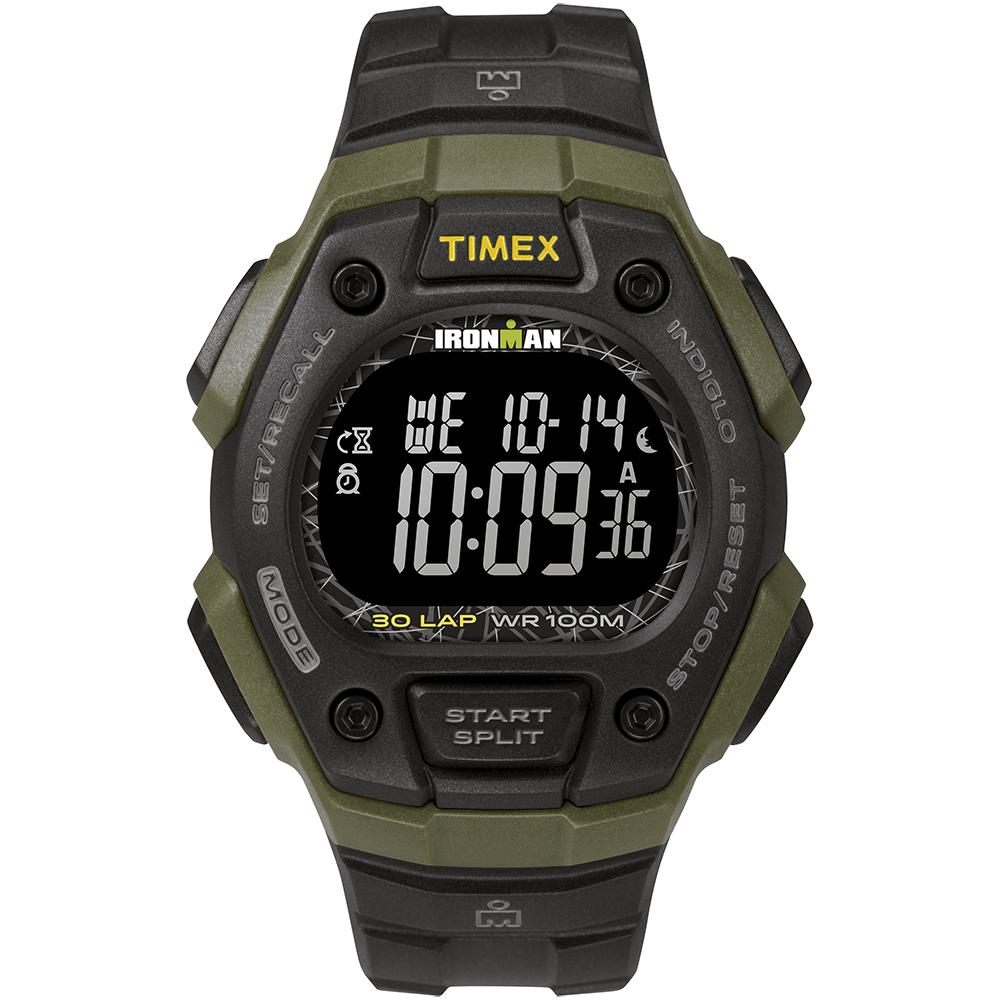 Timex IRONMAN Classic 30 41mm Full-Size Resin Strap Watch - Green/Black