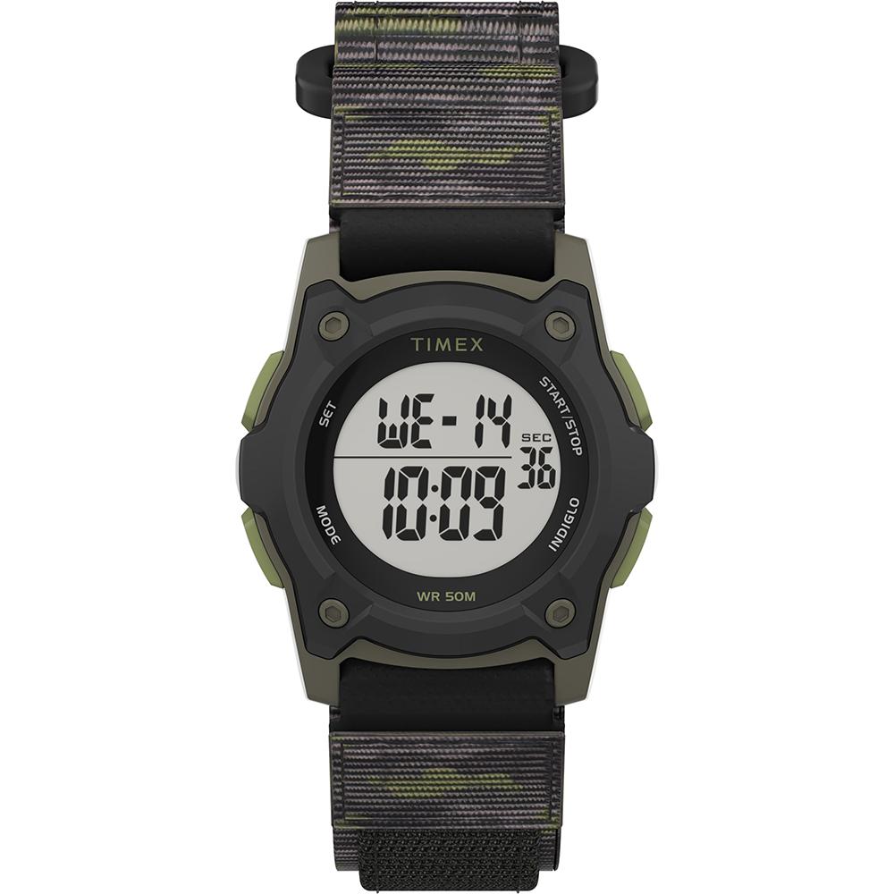 Timex Kid's Digital 35mm Watch - Green Camo w/Fastwrap Strap