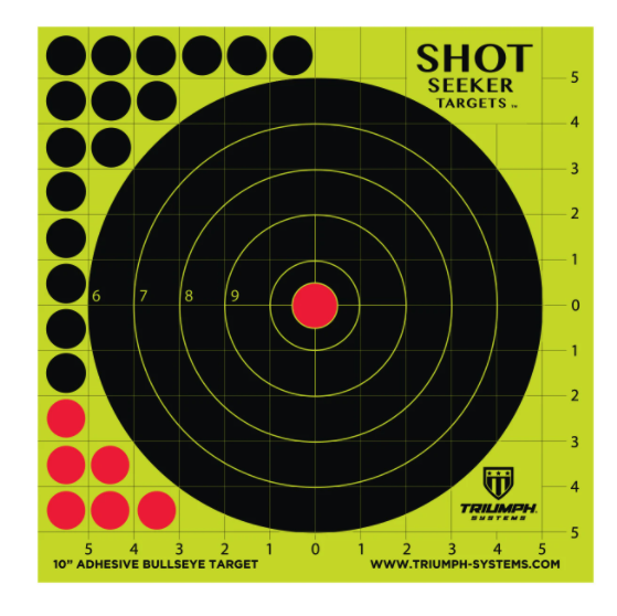 Triumph Systems Shot Seeker - 10 Adhesive Bullseye (10 Pack)